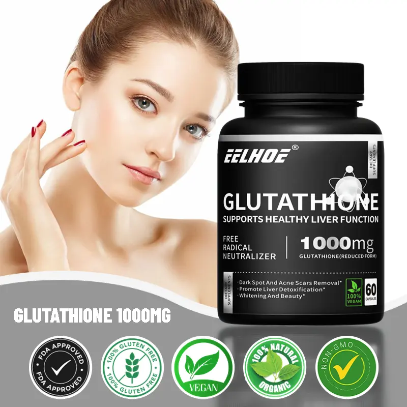 eelhoe glutathione EELHOE Glutathione 1000 mg, Dengan Ekstrak Milk Thistle Dan Asam Lipoat, Pemutih, Anti Penuaan, Anti Bintik-bintik - Shop