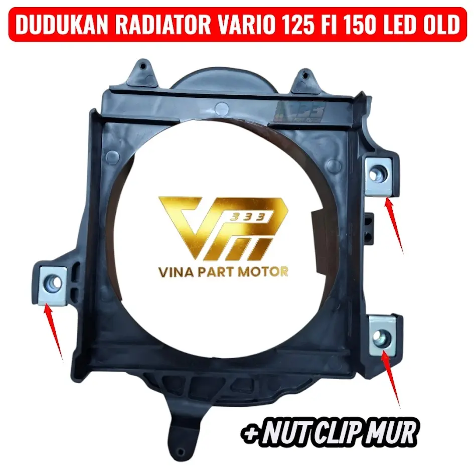 Rumah Radiator Dudukan Tutup Cover Radiator untuk Honda Vario Techno 125 FI Old KZR 2012-2015 & Vario 125 150 LED Old K59 2015-2018 Part Berkualitas Tinggi