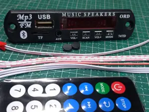 kit modul mp3 bluetooth + remot +kabel +kabel /kit mp3 bluet