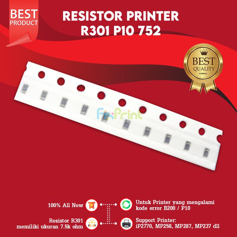 Resistor Canon R301 R302 Error B200/P10 Printer Canon IP2270 - Shop ...