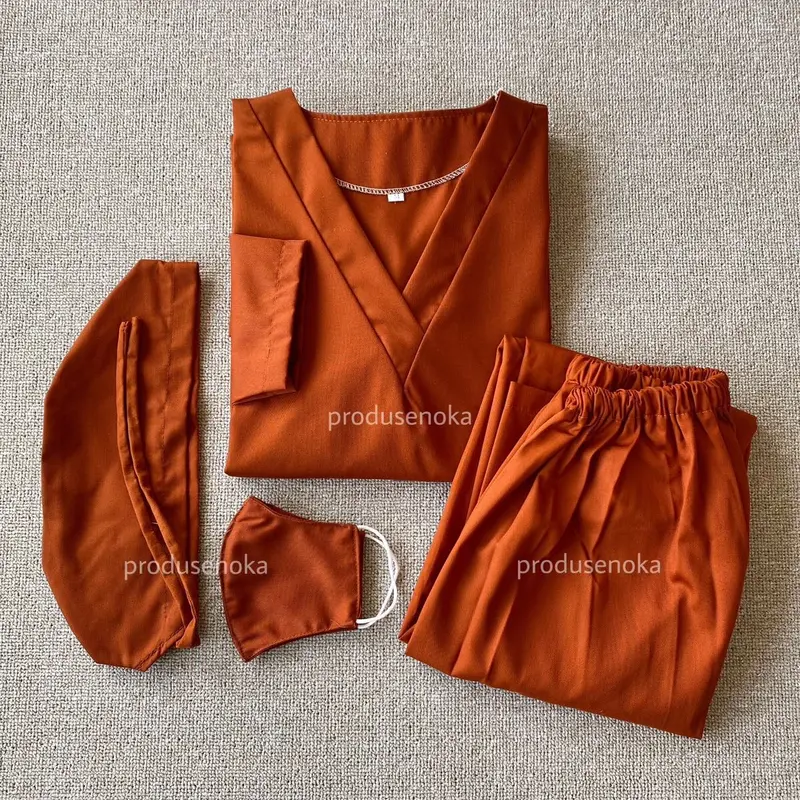 SATU SET "LENGAN PANJANG" Size S-L BAJU OK/BAJU JAGA/BAJU RS TERMURAH PRODUSENOKA 5