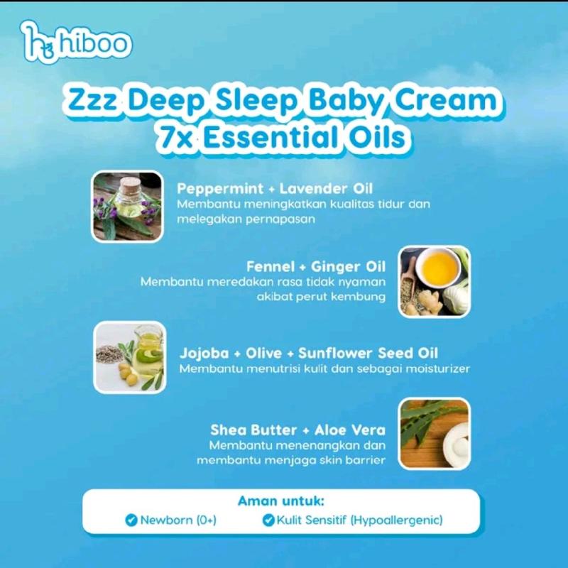 hiboo Zzz Deep Sleep Baby Cream 15g 1