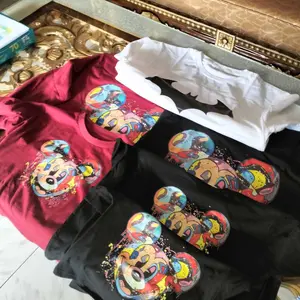kaos cewek cowok couple keluarga mickey donald
