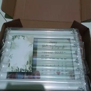 Hadiah Kado Custom Foto Frame Kalender LED Ulang Tahun Romantis Anniversarry Boyfriend Gift