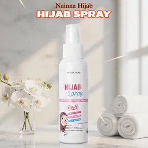 Hijab Spray Anti Lepek Anti Leyot Parfume Pewangi Jilbab Kerudung Instan Spray 100ml wangi Tahan 12Jam