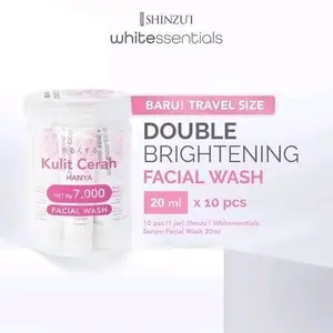 Shinzui Whitessentials Double Brightening Facial Wash 20ml (travel size) x 10 pcs