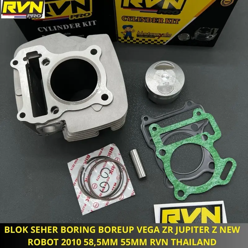 BLOK SEHER BORING BORE UP VEGA ZR VEGAZR JUPITER Z NEW ROBOT 2010 58,5MM 58 MM 55MM 55 MM RVN THAILAND 7