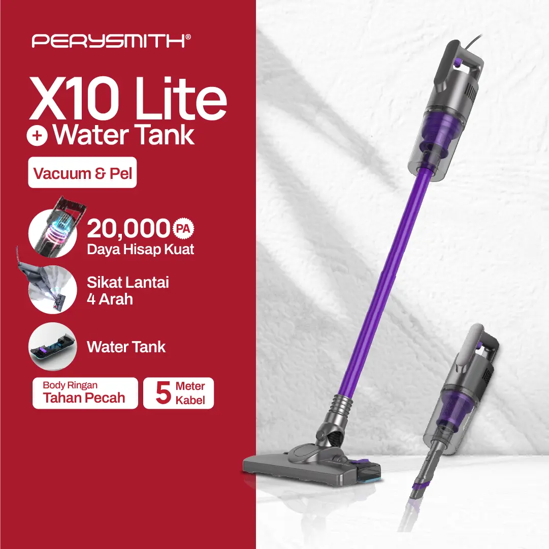 PerySmith X10 Lite Handheld Vacuum Cleaner Portable Home Penyedot Debu PerySmith Vakum Cleaner Xtreme Vacum Sedot Debu