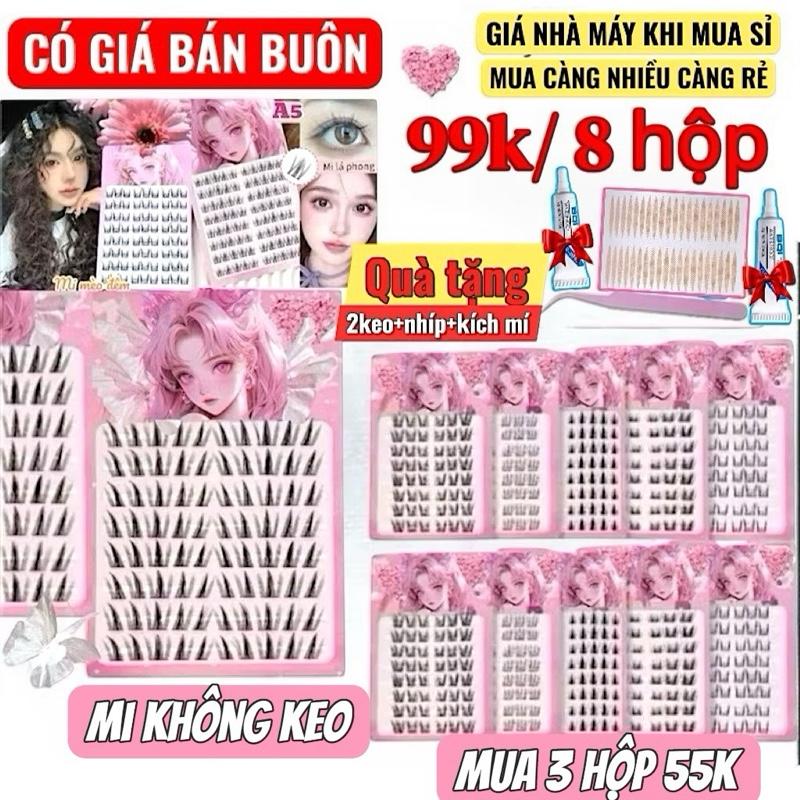  Tổng hợp các kiểu mi giả không keo. Lông mi giả 10mm-13mm. Thiết kế siêu mảnh siêu tự nhiên không cộm mắt Midep. 