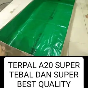 terpal kolam ikan a20 300x100x50 / 100x300x50 / 3x1x50 plus pembuangan
