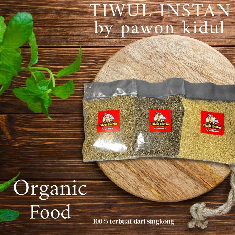 Tiwul Instan by pawon kidul.  500 gram. 100% terbuat dari singkong tanpa bahan pengawet. Rice