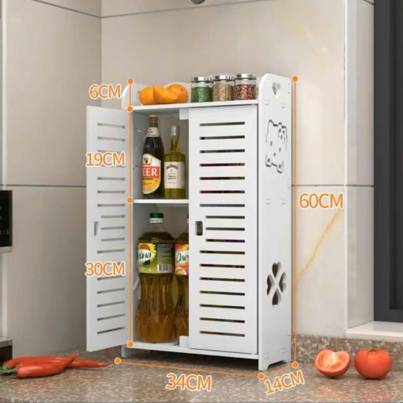 TẶNG MÓC DÁN SIÊU DÍNH. Tủ Treo Nhà Tắm, Tủ Đựng Mỹ Phẩm, Tủ Đựng Gia Vị Nhà Bếp, Chất Liệu Gỗ Nhựa  PVC, Màu Trắng Chống Thấm Nước, Mối Mọt Tuyệt Đối