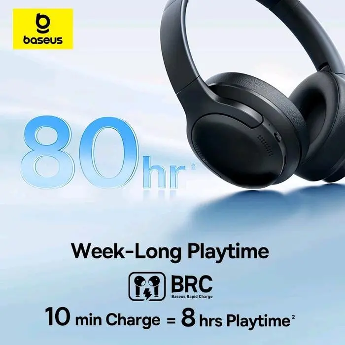 HEADSET BASEUS BASS BH1 LITE HEADPHONE WIRELESS BLUETOOTH 6.0 DUAL MODE SUPER BASS SOUND ENC