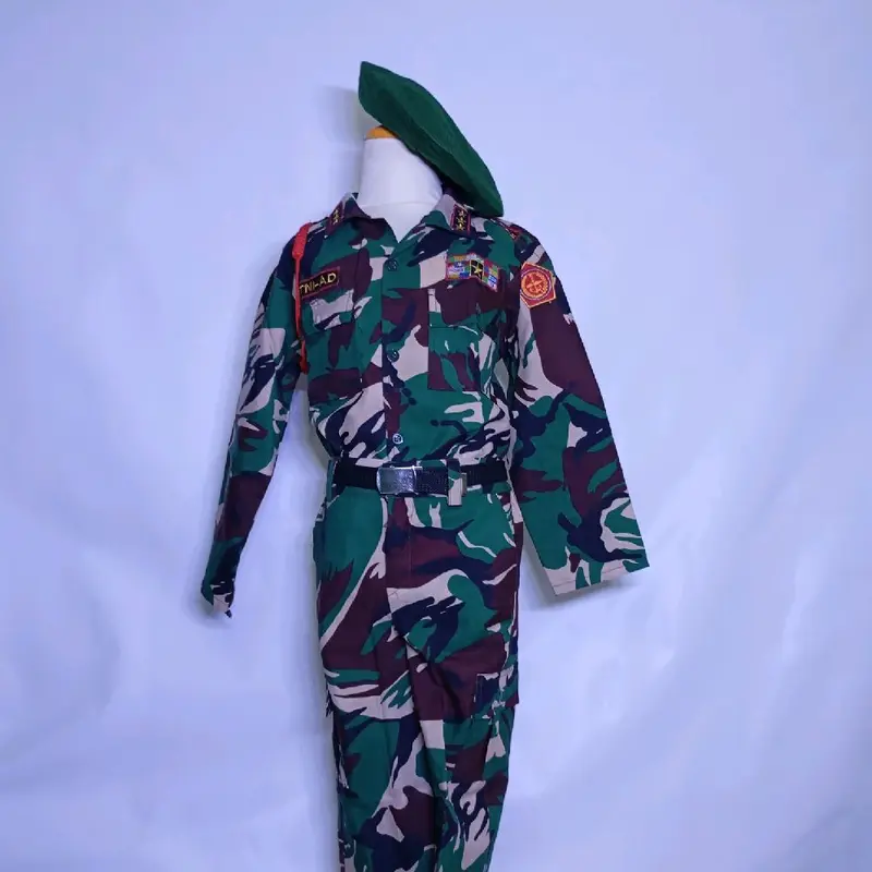 kostum & aksesori Seragam TNI Anak Baret Hijau - Kostum Anak Laki-Laki - Fashion Baju Pakaian 6