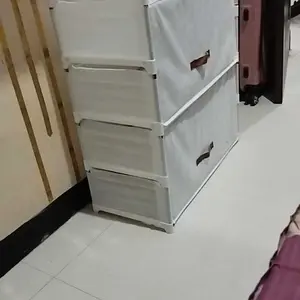 Rak Sepatu Anti Debu Tertutup Lemari Sepatu Kain 9 SusunRak Sepatu Portable Tahan Air & Debu