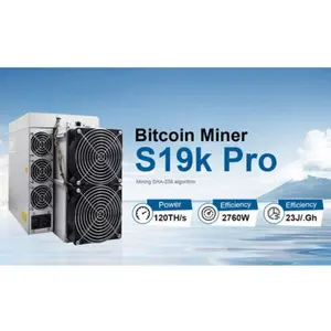 Bitmain Antminer S19K PRO+ 120 TH BTC Miner