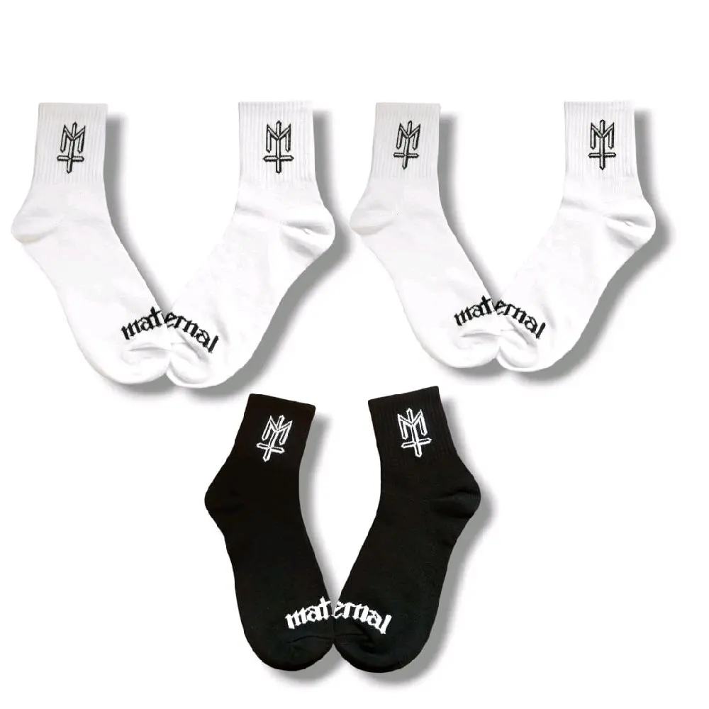 Paket [3Pasang ] kaos kaki motif Matern*l- kaos kaki skate