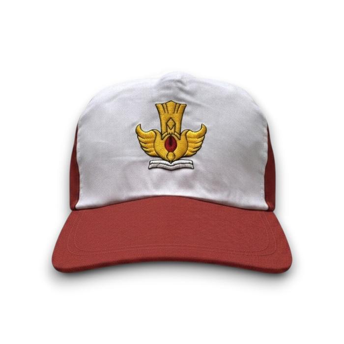 Gambar Topi Sekolah SD dengan Bordir Elegan Nyaman Dipakai Seharian - Merah dari Selagila Store Kab. Bandung 5 Tokopedia