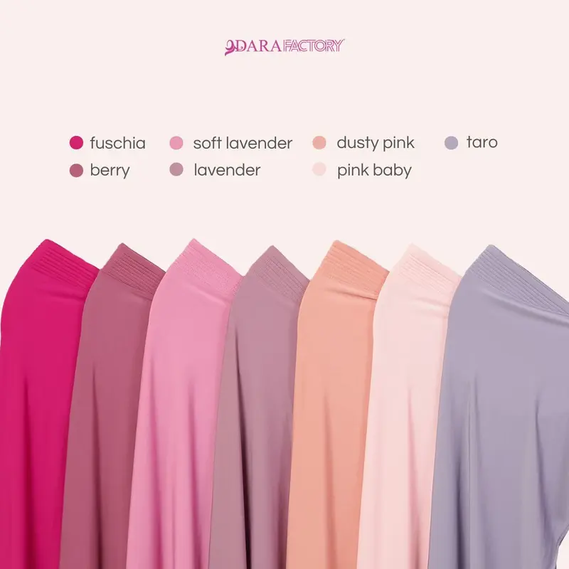 Dara Factory - Kerudung Khimar cantik Jersey Khimar Pinguin Jersey Jilbab Pad muslim instan panjang 6