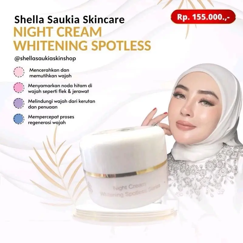 Night cream whitening shellasaukia/SSKIN