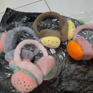 HOW.R.U | Ear Muff Buah Warna Pastel / Penutup Telinga Anti Dingin untuk Anak dan Dewasa