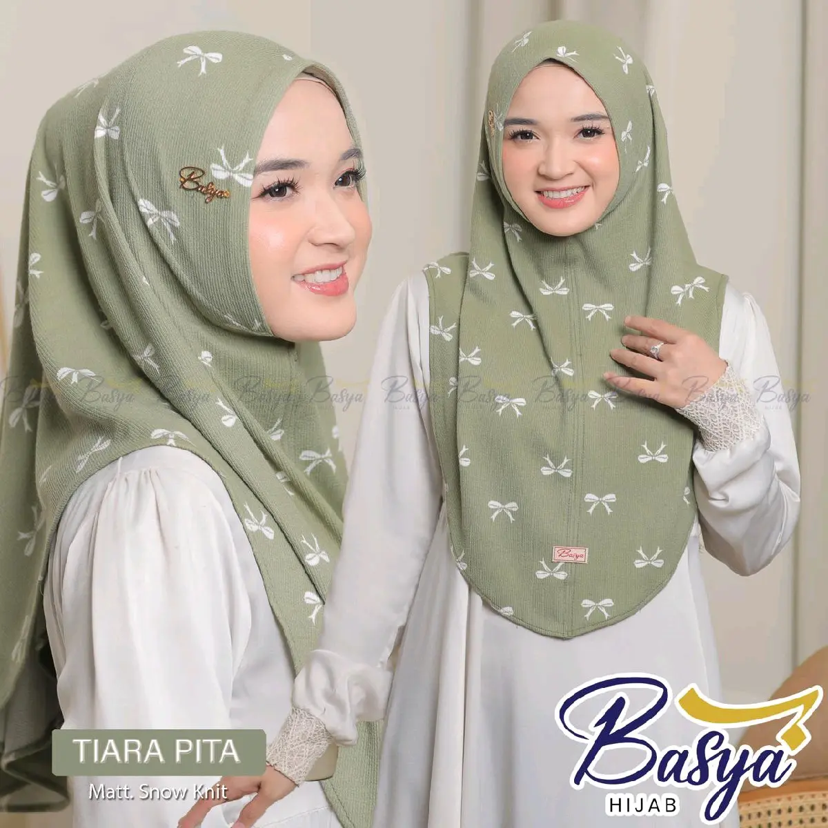 HIJAB BERGO MALAY PITA KNIT• bergo Malay Motif• kerudung Motif Pita• Hijab Cantik • kerudung ramadhan Nyaman Santai•Tiara