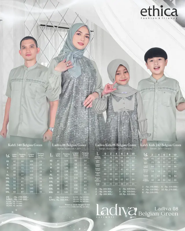 SARIMBIT KELUARGA LADIVA 08 BELGIAN GREEN BY ETHICA 3