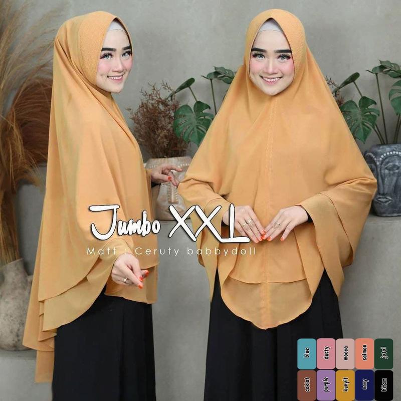 Kerudung Hijab Instant Khimar Syari Jumbo (B) 6