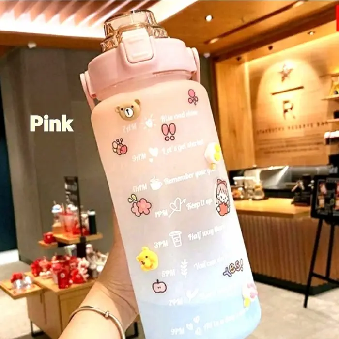 Botol Minum 2 Liter Botol Minum Viral / Botol Pelangi Motivasi 6