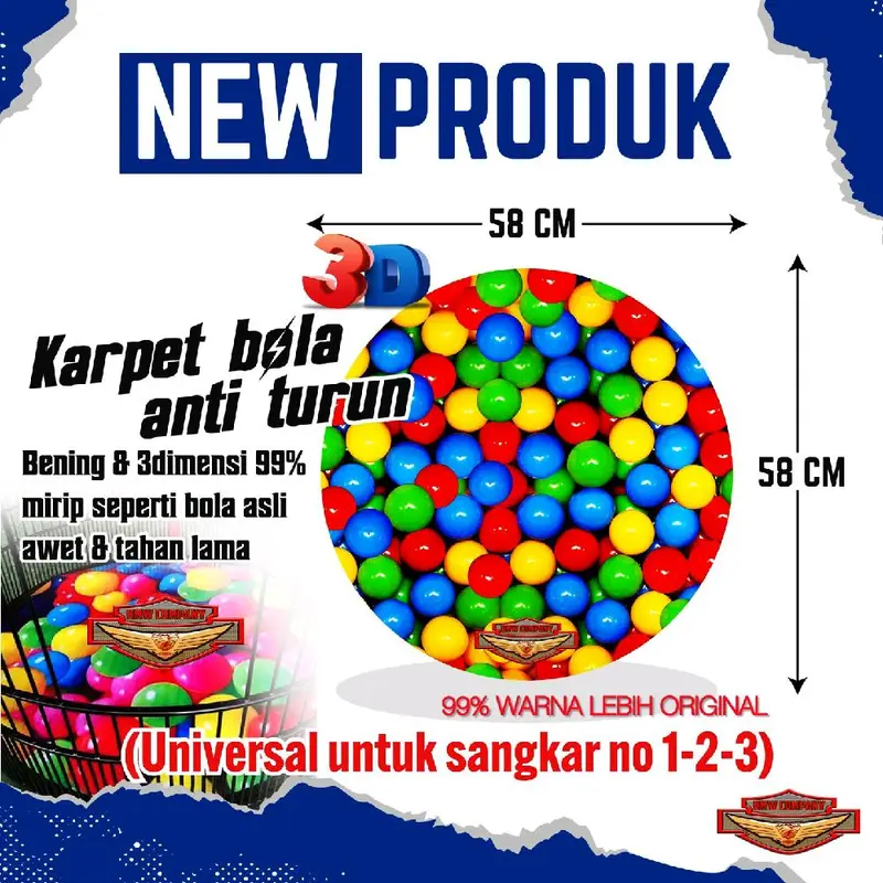 Karpet jebakan Alas Bola murai kacer cucak ijo semua ukuran Sangkar Burung Universal 1/2/3 0