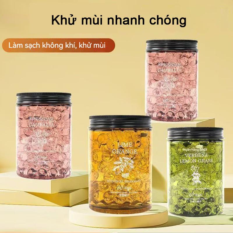 Hộp Khử Mùi Thơm Phòng hương chanh sả dịu nhẹ, sáp thơm phòng dạng hạt đuổi muỗi Khử mùi hôi 8