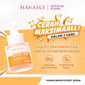 Serum Hanasui Power Bright Expert 10% Niacinamide 20ml dengan Ekstrak Licorice dan CHROMABRIGHT - Extract, Bersihkan