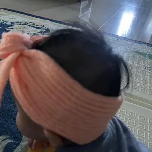 FAWA Bandana Puffy uk Bayi - 3 Tahun / Bandana Baby Lucu Korea Rajut Pita Anak New Born Premium Bando Bayi Headband Pom Pom Import Pita Anak Perempuan