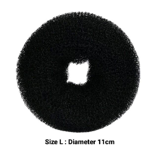 Product Introduction of Hairbund Donat Rambut Sanggul Cepol Scrunchies Hitam 8