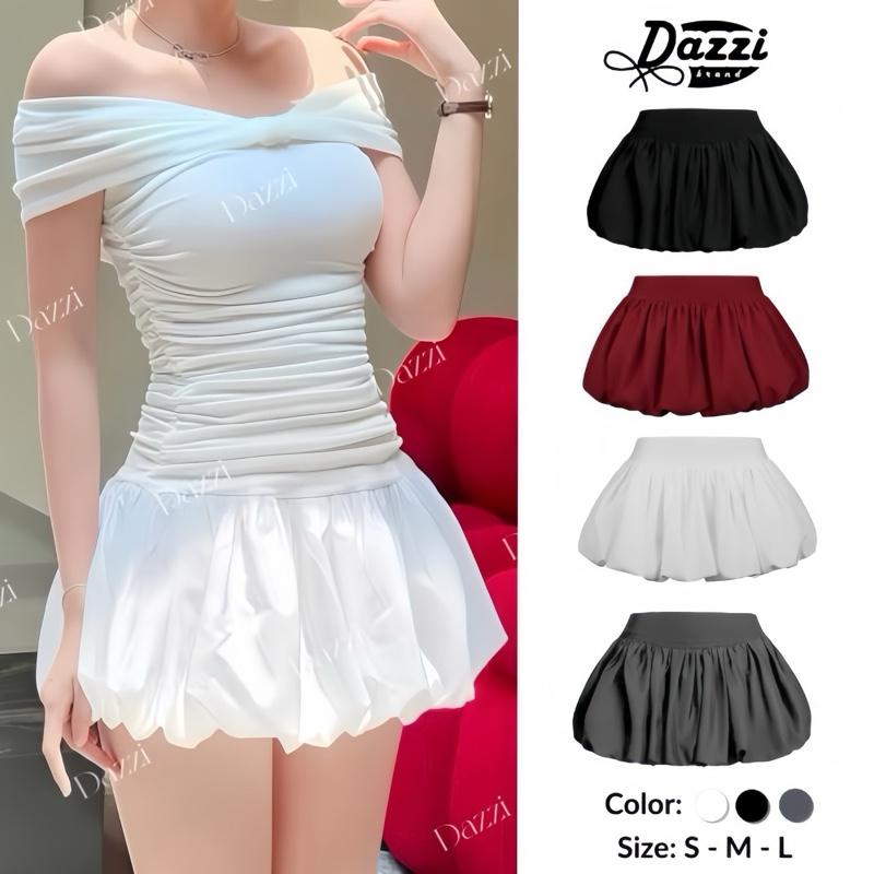 Chân váy bí phồng DAZZI form ngắn hack dáng V01