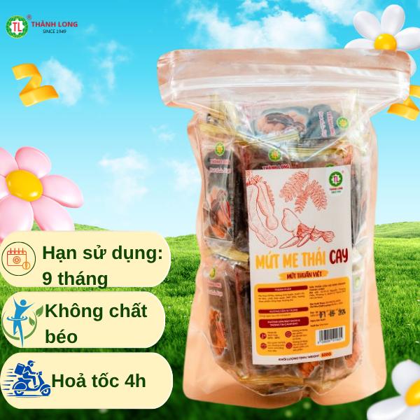  Mứt Me Thái Cay Thành Long - Đồ Ăn Vặt Thơm Ngon Thượng Hạng Bịch 500g - Kẹo Me Tín Nguyễn Review 