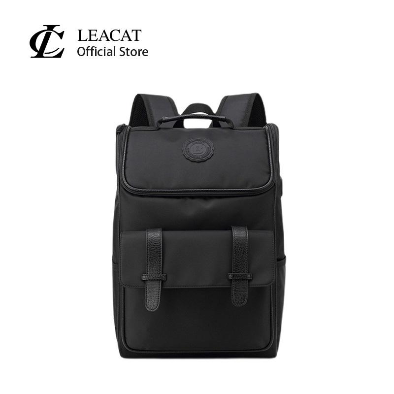 Ba Lô Nam Leacat Được Làm Bằng Nylon Không Thấm Nước Thời Trang Sức Chứa Lớn Thích Hợp Đi Du Lịch Có Thể Đựng Máy Tính Xách Tay 15.6 Inch Cặp Sách