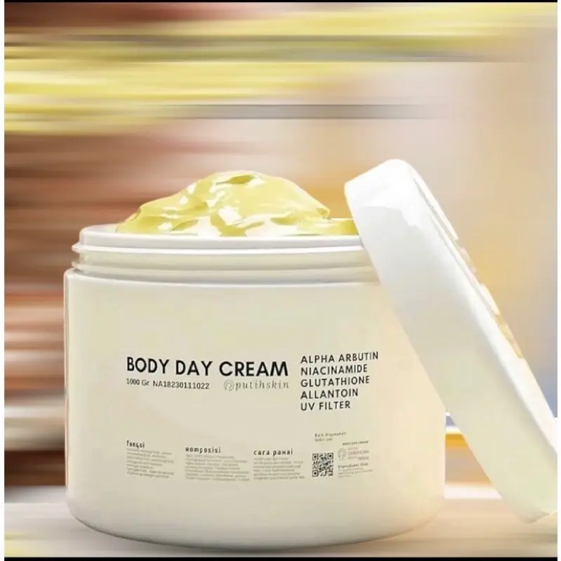 Body Lotion Putihskin by Nolabs Day & Night 1000 G Super Whitening BPOM Mencerahkan Memutihkan Tubuh Kaki Alpha Arbutin UV Filter SPF 50 4
