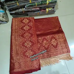 Songket selendang Palembang cantik manis new