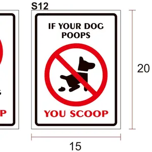 Stiker Jika Anjing Anda Poops Ukuran 15x20 cm Anda Harus Mengambil  Desain Lucu dan Menarik