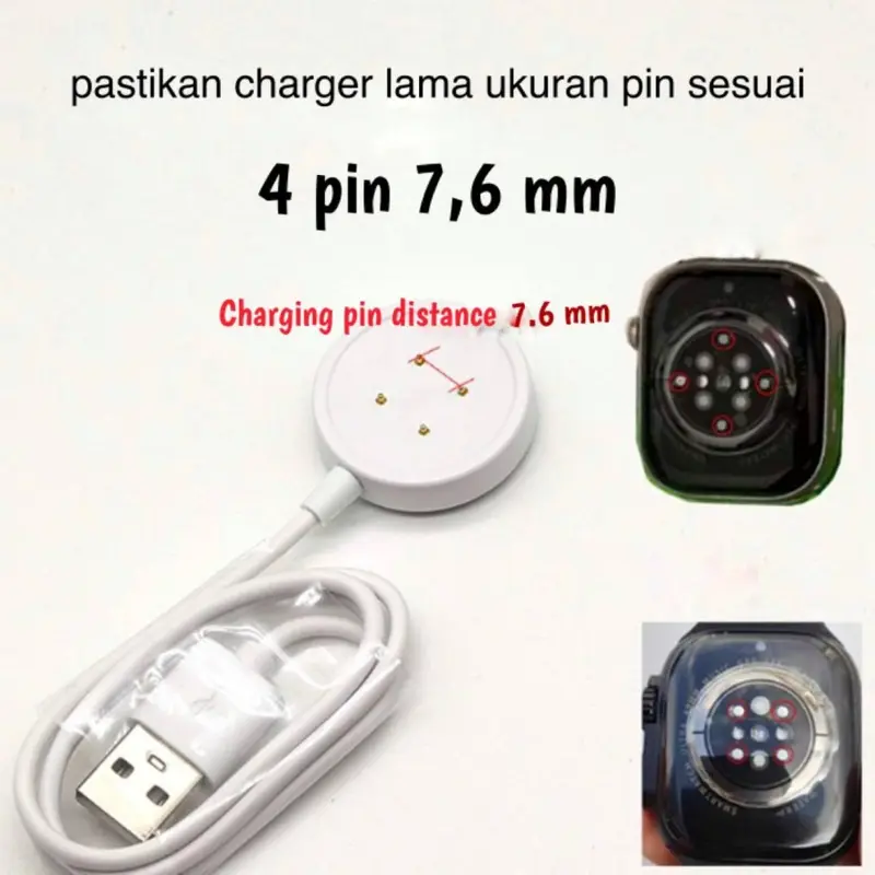 RC Kabel smartwatch kabel pengisi daya magnetis pengisi daya DS8/DW89/DW88/DW98/S12/S9 Ultra2/CDS9/Tangke DS8/WK89/VP600/Super Wear WTK89/GS29/CD99 5