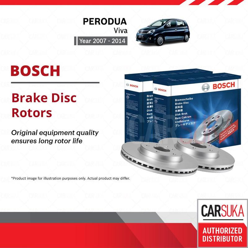 Viva Rotor Disc Bosch Front Brake Disc Rotor for Perodua Viva 1.0 (2007 - 2014 ...