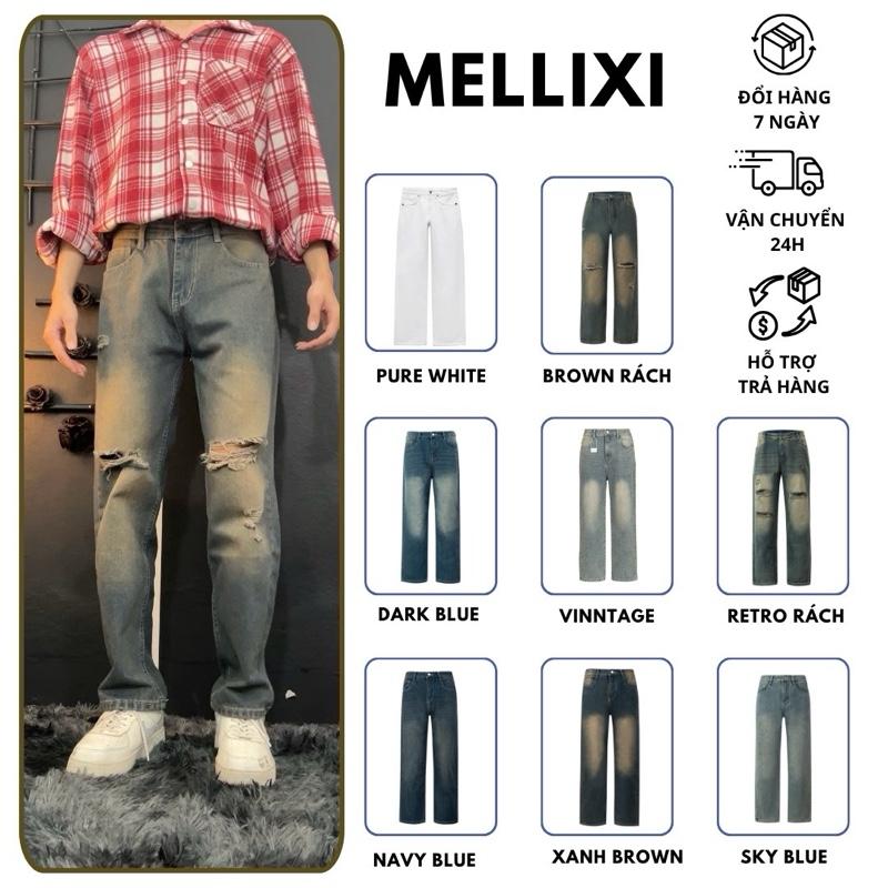 "MELLIXI & M7 mặc gì cho đẹp" live độc quyền Menswear Pants Cotton quần jean nam ống xuông phong cách trẻ trung năng động Tre