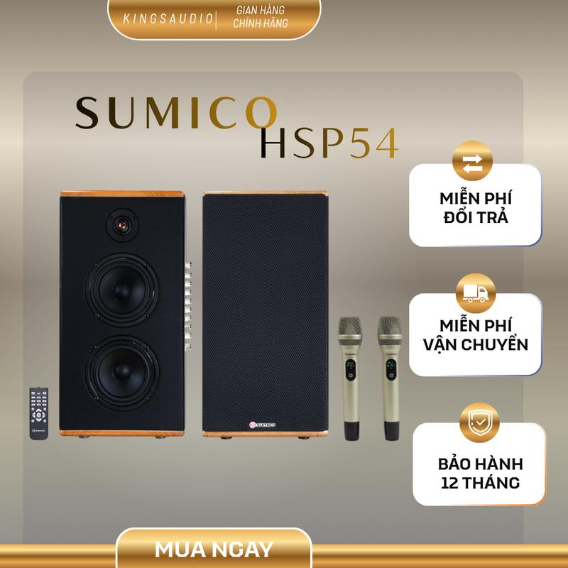Dàn Loa Karaoke Sumico HSP54 (200W RMS) - Bộ Loa Cột Bookshelf All-In-One Cao Cấp (BH 12T)
