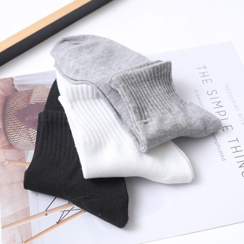 Product Introduction of 5 Pairs Popular Spring And Summer Men's Sports Socks Thin Comfortable Breathable Wear-resistant Polyester Socks Wholesale Size 38-43 10