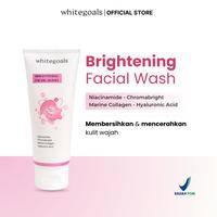 Gambar Whitegoals Brightening Series 5in1 - Skincare Paket Brightening - Facial Wash + Essence Toner + Serum + Day Cream + Night Cream - Membantu Mencerahkan Wajah & Flek Hitam - 5 Pcs dari Whitegoals Kota Pekalongan 2 Tokopedia