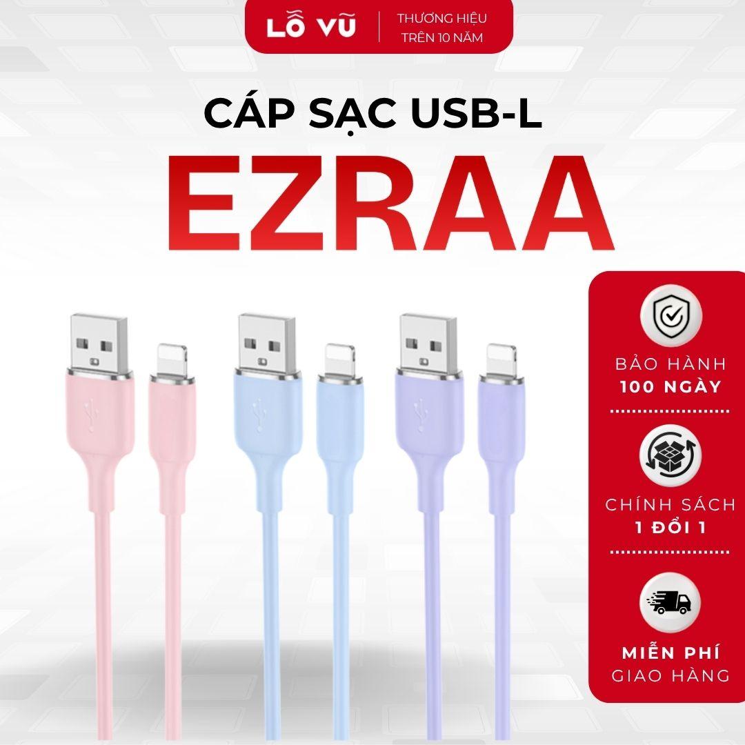 Combo 9 - Cáp sạc EZRA - A to L (Nobox - nhiều màu)