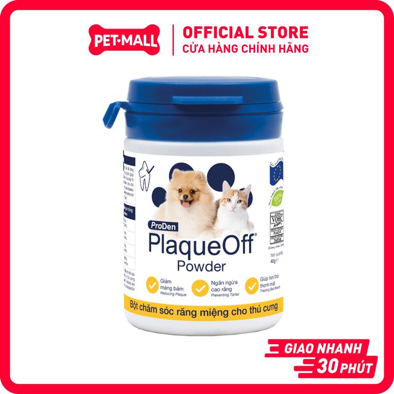 Bột chăm sóc răng miệng PRODEN Plaque Off Dog & Cat 40g Petmall