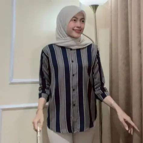 (NEW) KEMEJA ATASAN WANITA RAYON MOTIF PREMIUM OVERSIZE 5