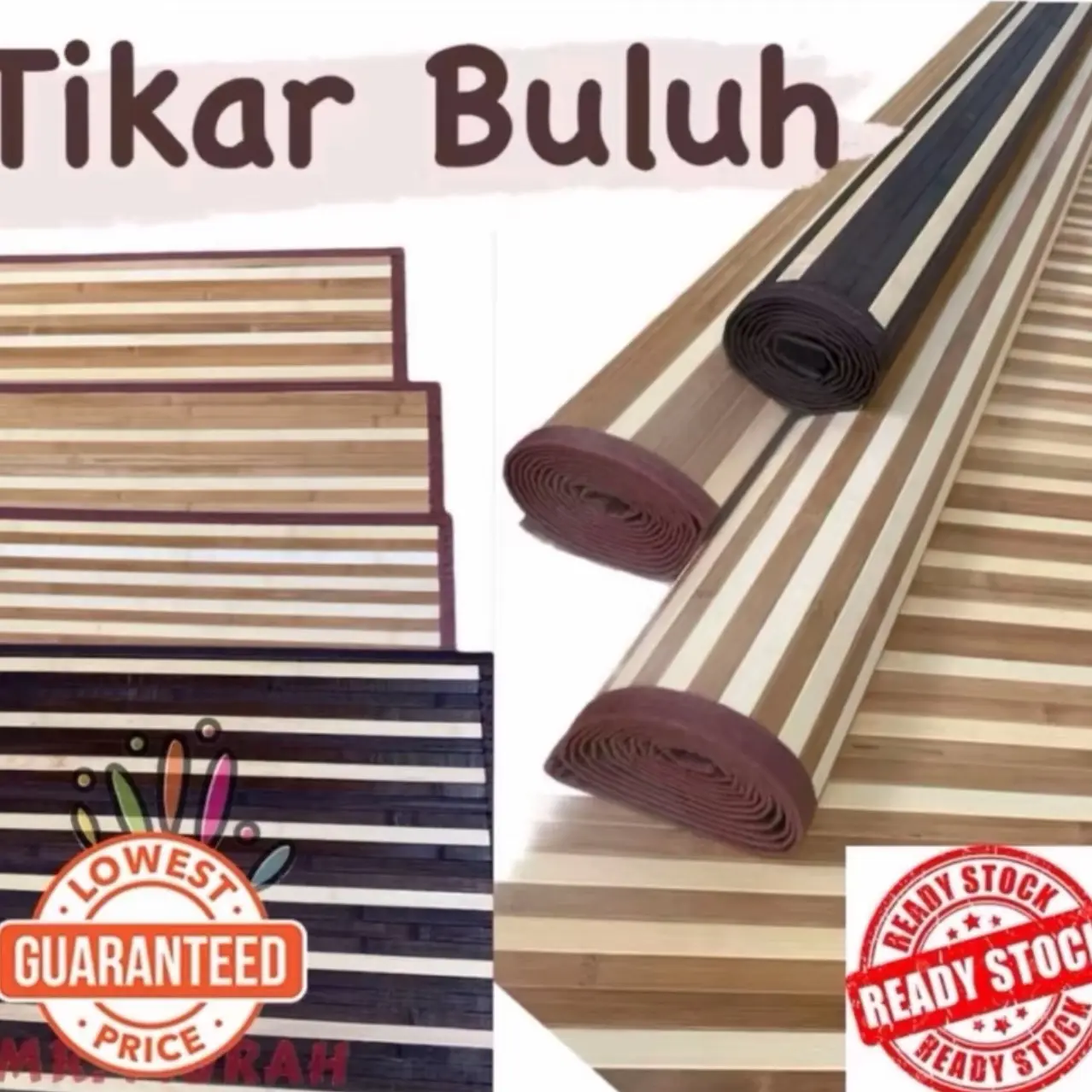 ￼TIKAR BULUH | TIKAR BAMBOO 1+1 PREMIUM | TIKAR BENANG | TIKAR BAMBOO MAT | READY STOCK
